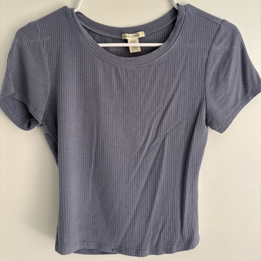 Bozzolo Ribbed Short Sleeve Tee